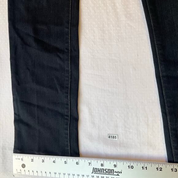 Paige Women Skyline Skinny Jeans size 28 Dark Blue Mid Rise Stretch Boot Cut - Picture 6 of 10
